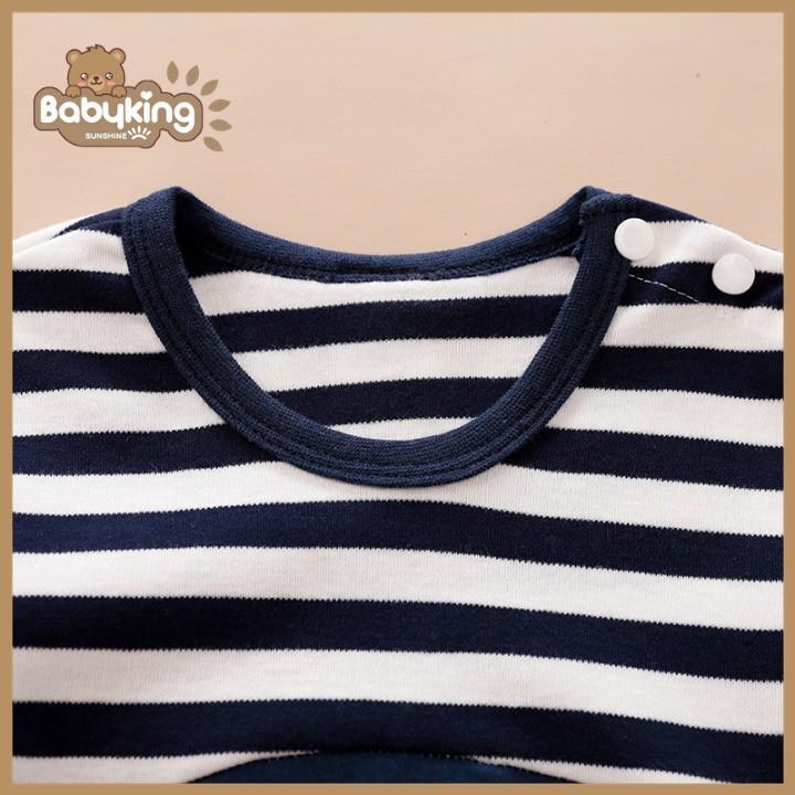 BodySuit,áo liền quần dễ thương dài tay chim cánh cụt cho bé , cotton 100% ,thương hiệu Aiueo Nhật.