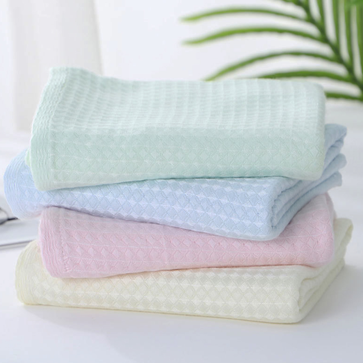 Set 4 khăn sữa sợi tre cao cấp cho bé, giao màu ngẫu nhiên