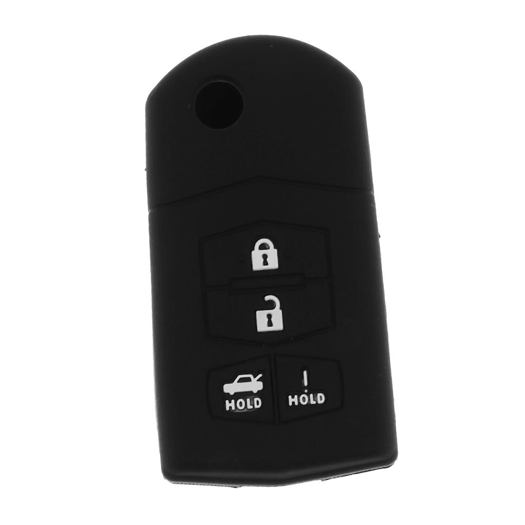 4 Buttons Car Remote Key Protective Silicone Case Cover For