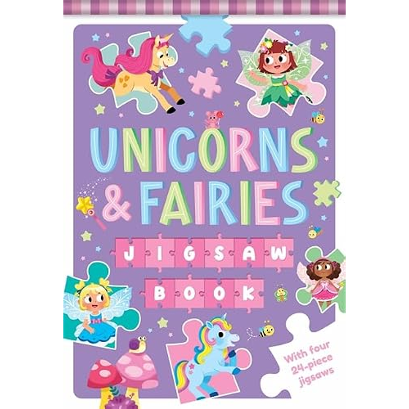 Sách Unicorns &amp; Fairies Jigsaw Book