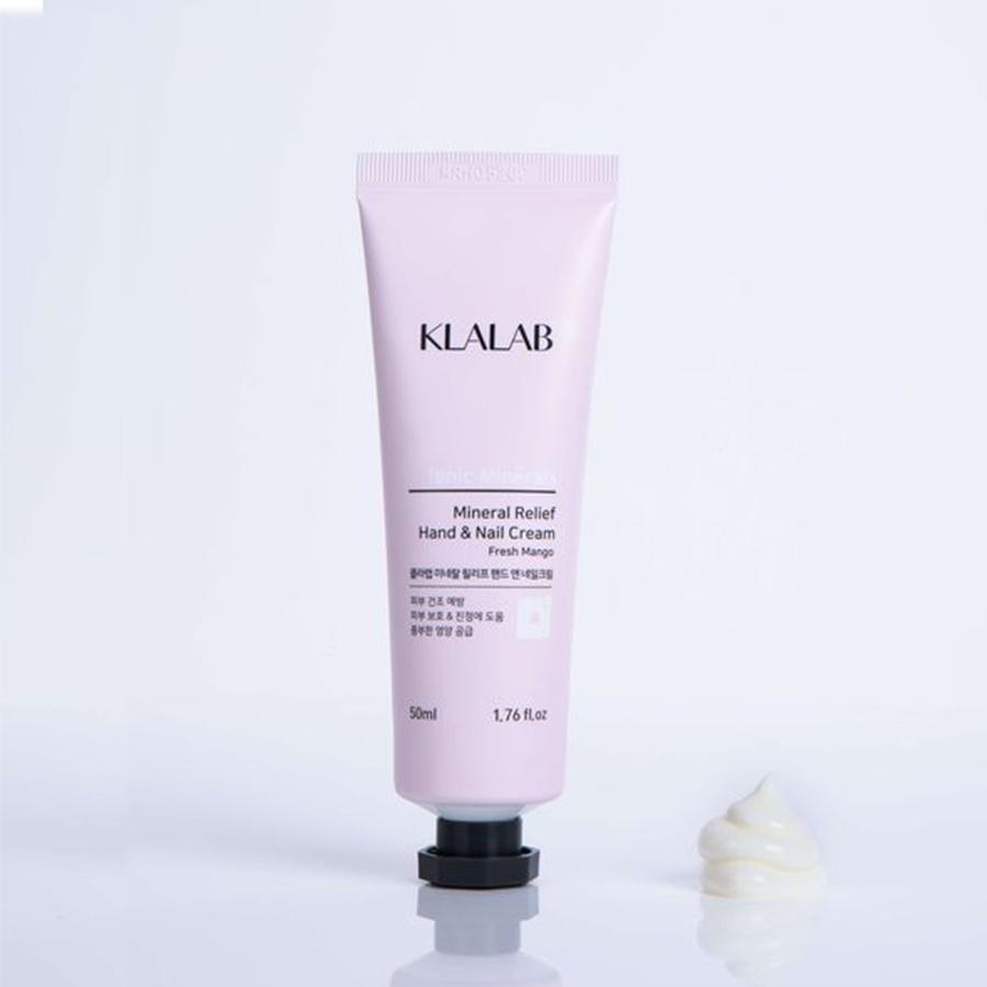 Kem dưỡng da tay và móng tay KLALAB Mineral Relief Hand &amp; Nail Cream phục hồi làm mịn &amp; căng bóng 50 ml