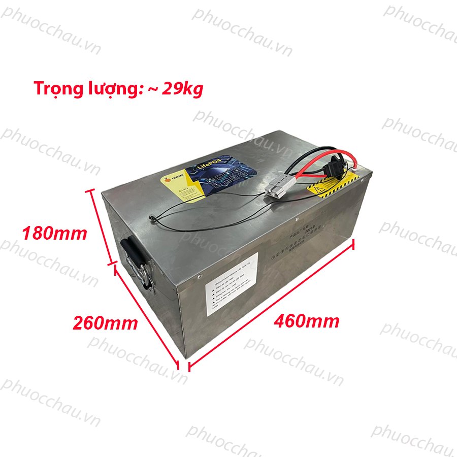 Pin Lithium, Pin Sắt LifePO4 dung lượng 72V - 65Ah dùng cho xe máy điện