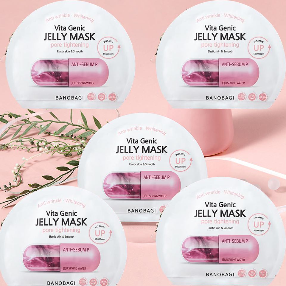 Hộp 10 Mặt nạ dưỡng da BANOBAGI VITA GENIC JELLY  MASK PORE TIGHTENING dưỡng da săn chắc mịn màng