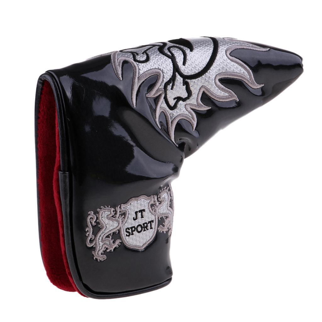 2pcs Waterproof Thickened Golf Putter Sleeve Club Head Cover Protector Bag