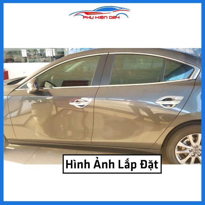 Bộ nẹp viền chân kính inox Mazda 3 2020