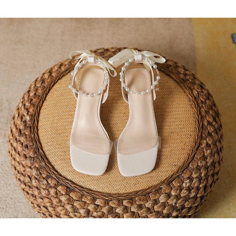 Giày cưới sandal tiệc cưới bán chạy nhất 2023 hàng quảng châu đẹp da mềm