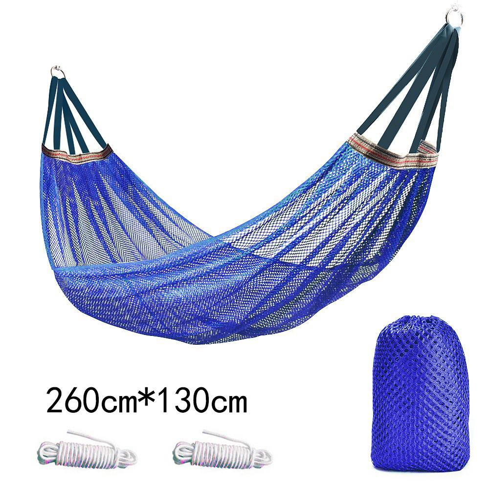 Võng Treo Ngoài Trời 260X130Cm Vải Lưới Thoáng Khí Kèm Dây Treo Và Túi Đựng