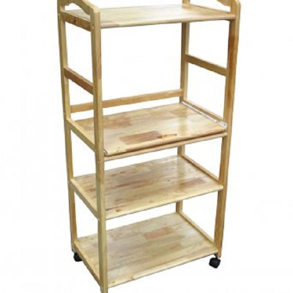 Kệ vi sóng 4 tầng màu tự nhiên