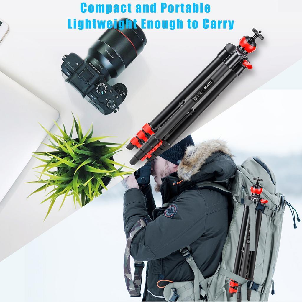 T60 4 section Mobile Phone Holder + Bluetooth Remote Control Camera Tripod