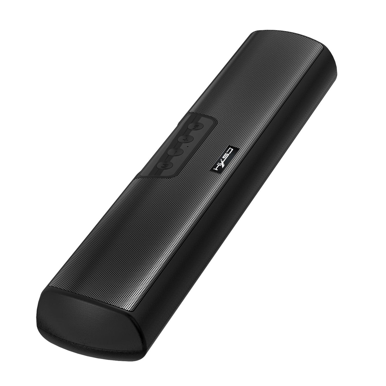HXSJ Q3 Wireless Bluetooth 5.0 Speakers 20W Soundbar Home Theater 3D Stereo Sound Bar with Mic AUX IN USB TF Card Music