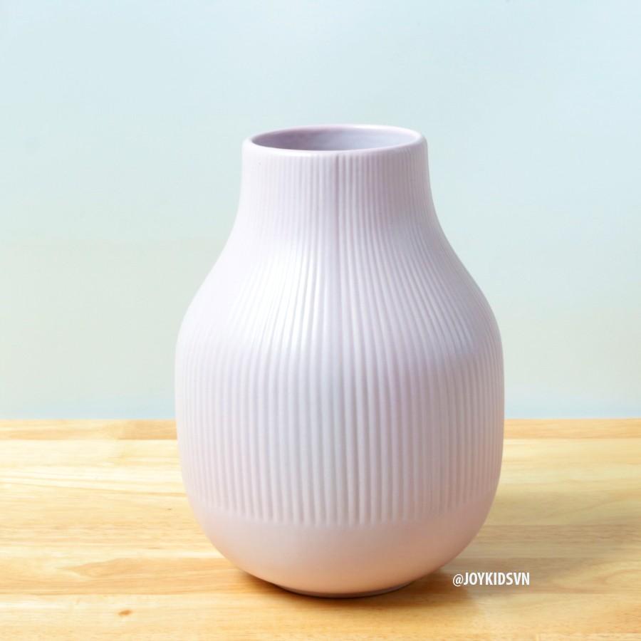 Bình hoa gốm hồng phong cách Bắc Âu hiện đại | Lọ hoa gốm trang trí - IKEA GRADVIS pink vase