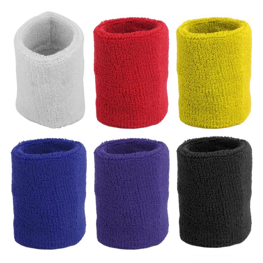 Băng Đeo Cổ Tay Thể Thao Thấm Hút Mồ Hôi Chất Liệu Cotton
