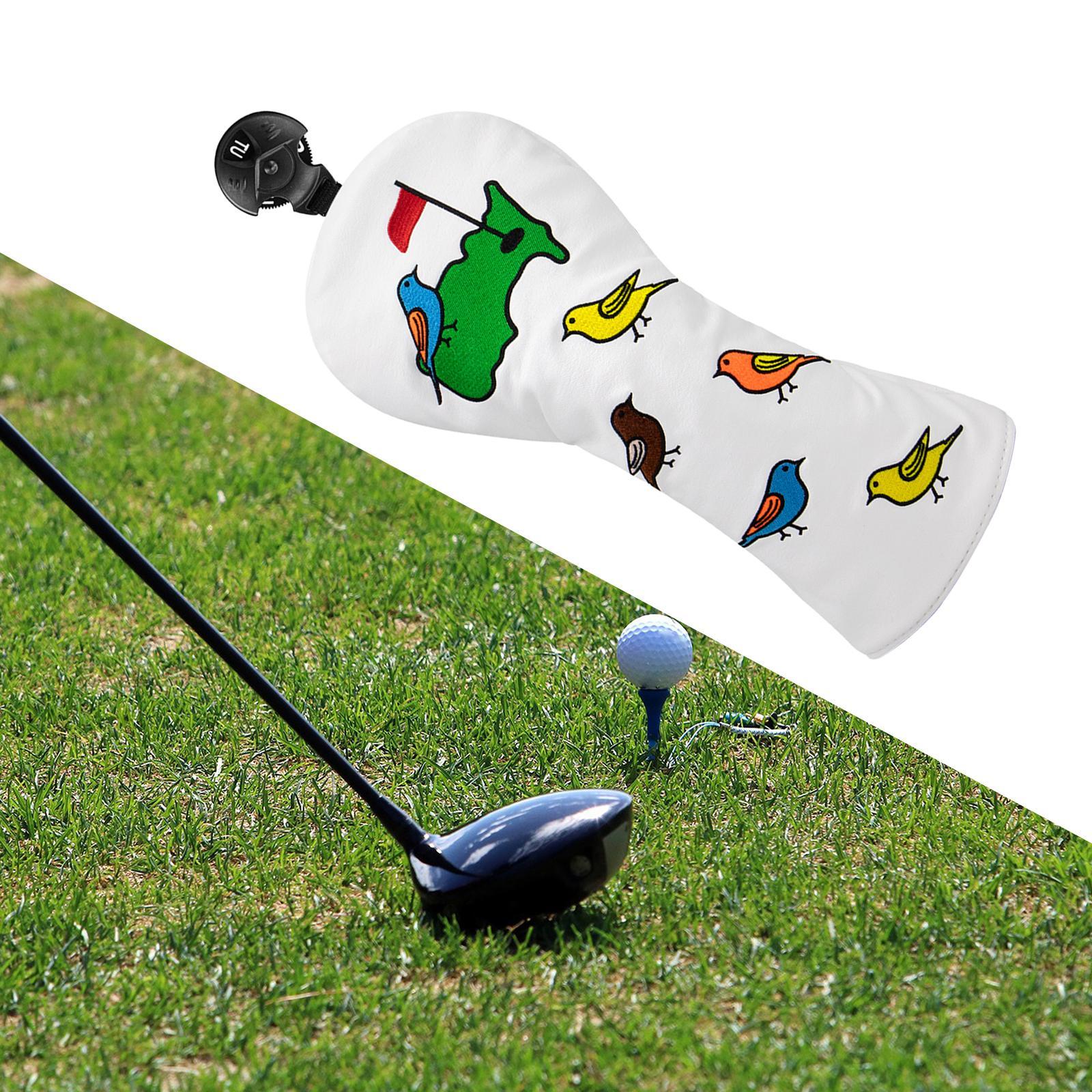 Durable Golf Wood Headcover with No. Tag Waterproof Case Golfer Accessories