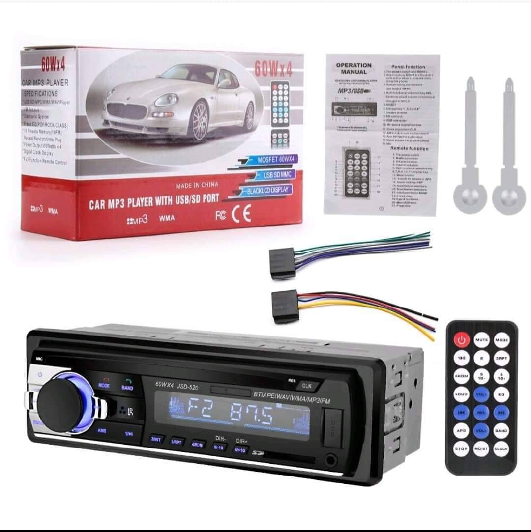 Máy Phát Nhạc Bluetooth MP3/SD/USB/ID3/Radio 60Wx4 Loại 1 Nút Vặn