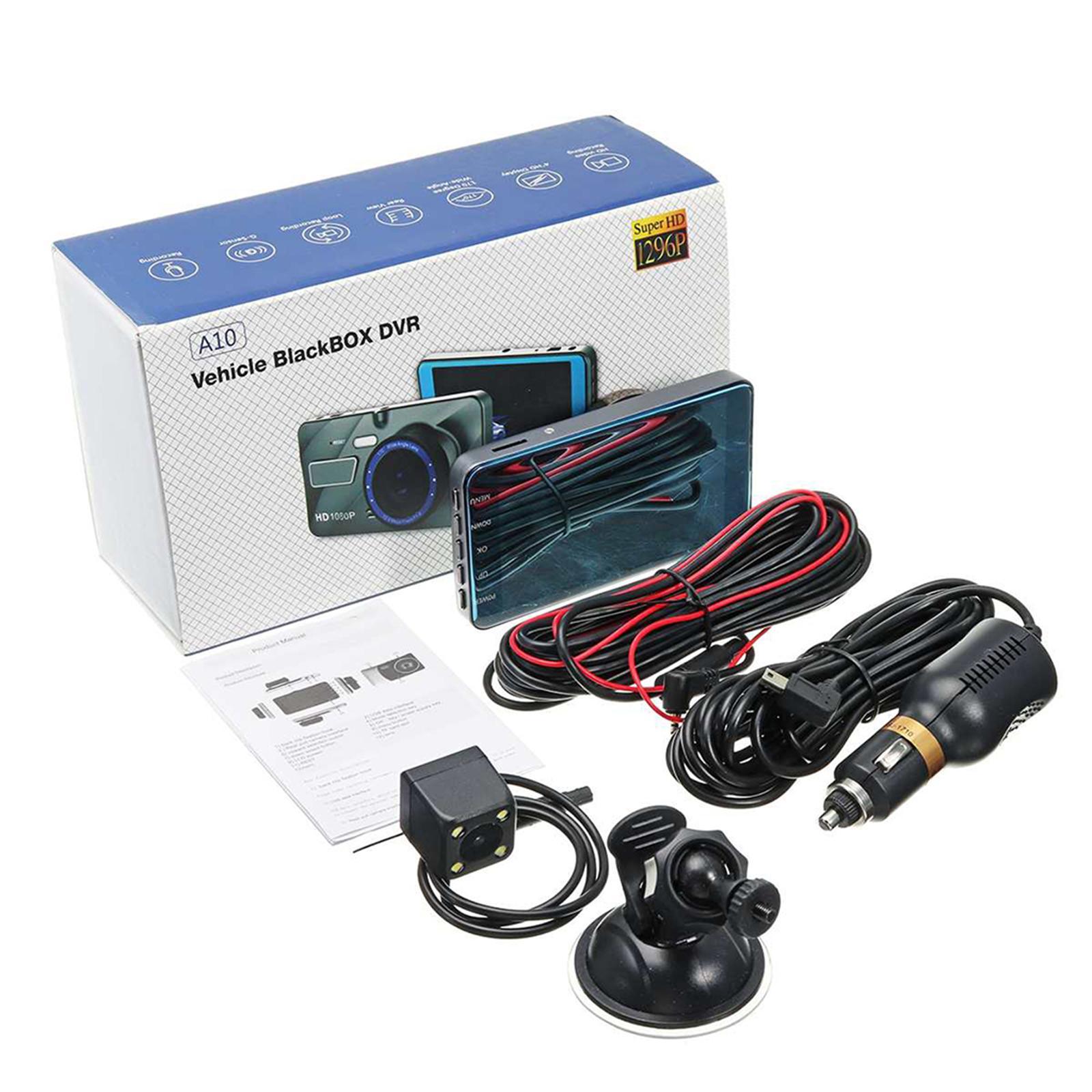 4''  Camera 1080P Car DVR Video  Cam   Night