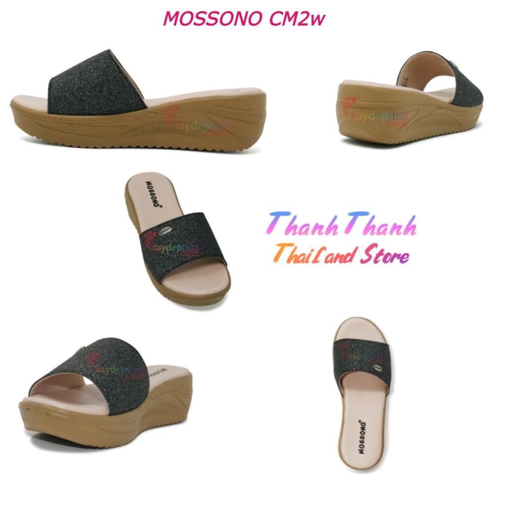 Dép nữ Quai ngang đế cao Thái Lan nữ MOSSONO CM2w