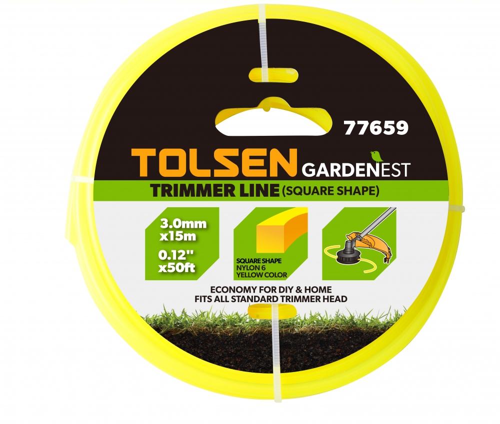 DÂY CẮT CỎ VÀNG 3X15M 77659 TOLSEN - HÀNG CHÍNH HÃNG