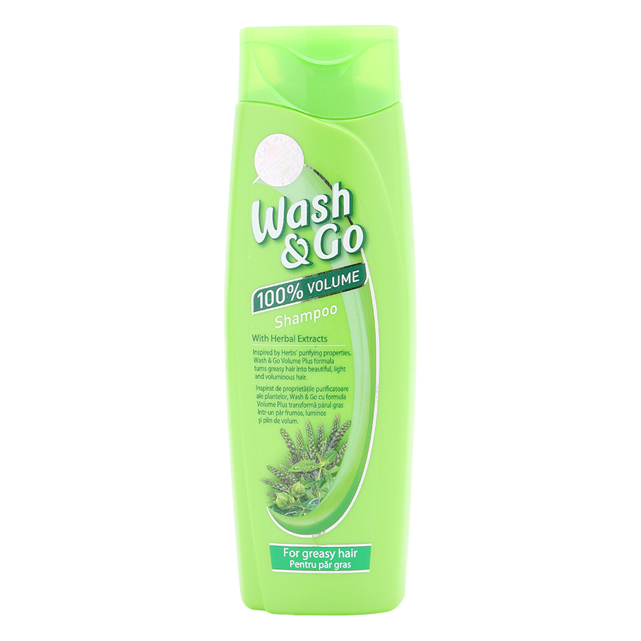 Dầu gội Italia WASH&amp;GO HERBS - Thảo Dược dành Cho Tóc Nhờn (200ml)