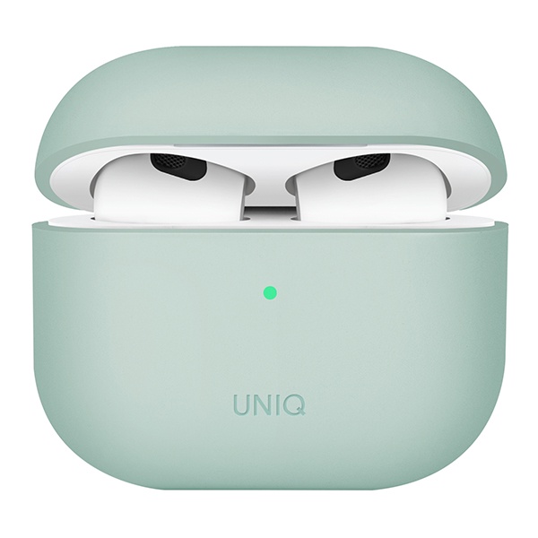 Ốp bảo vệ Case UNIQ Lino Hybrid Liquid Silicone Dành Cho Airpods 3 Siêu Êm - Hàng Chính Hãng