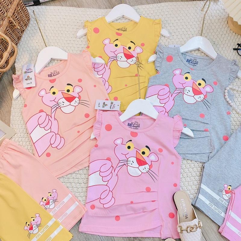 bộ cotton tay bèo sát nách cho bé 4 màu sz nhỡ 10-22kg