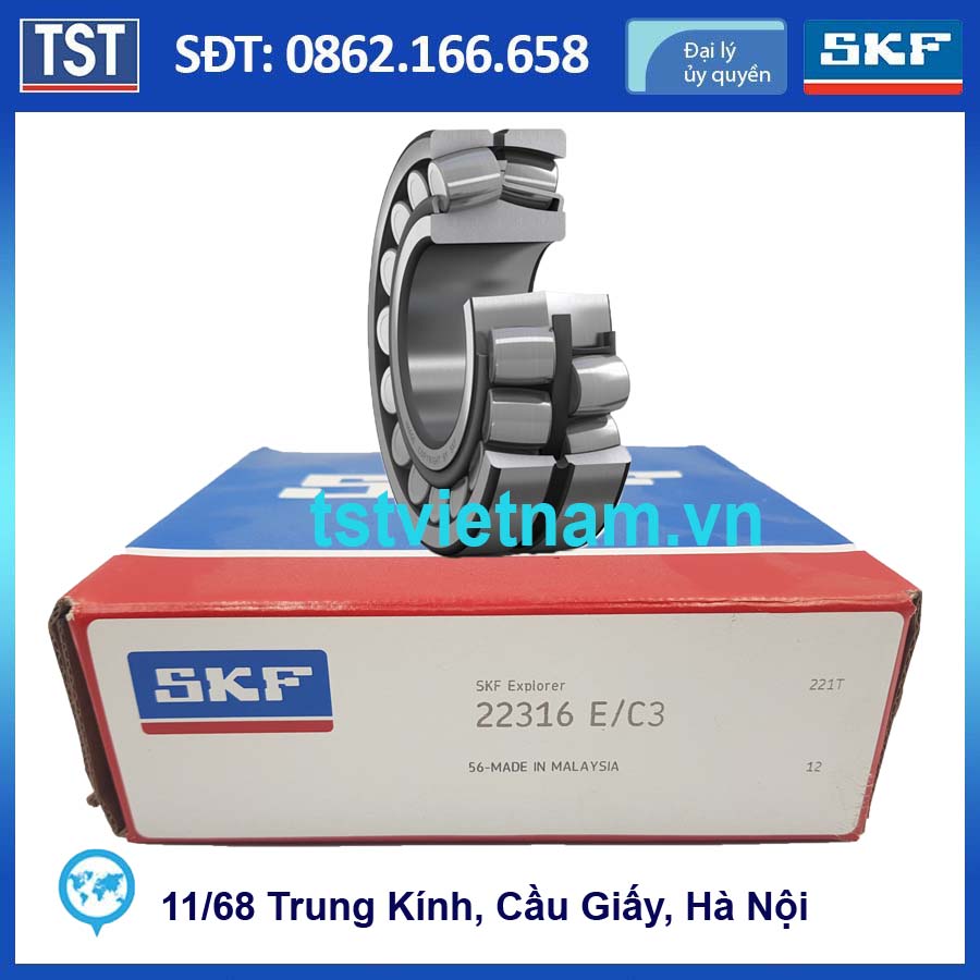 Vòng bi bạc đạn SKF 22316 E/C3