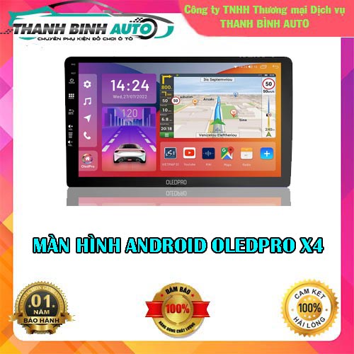 Màn Hình DVD Android Ô Tô 0LEDPR0 X4 ram 3gb/32gb chíp 8 nhân - Bh 18 tháng