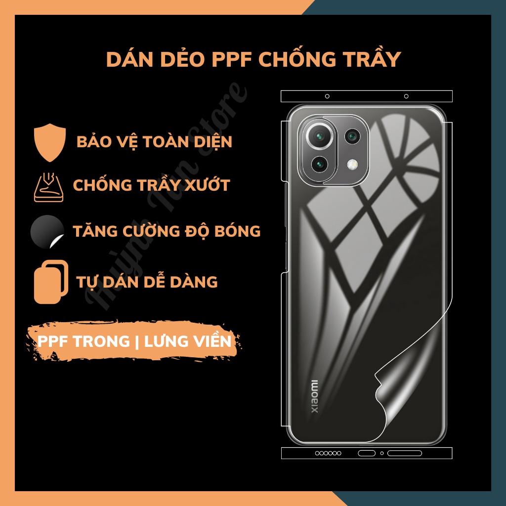 Dán dẻo PPF Mi 11 Lite 5G NE trong suốt hoặc nhám , chống trầy xướt, giữ nguyên vẻ đẹp ban đầu