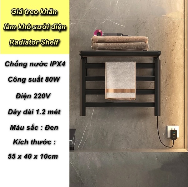 Giá treo sưởi Khăn nhanh chóng điện 220V Radiator Shelf