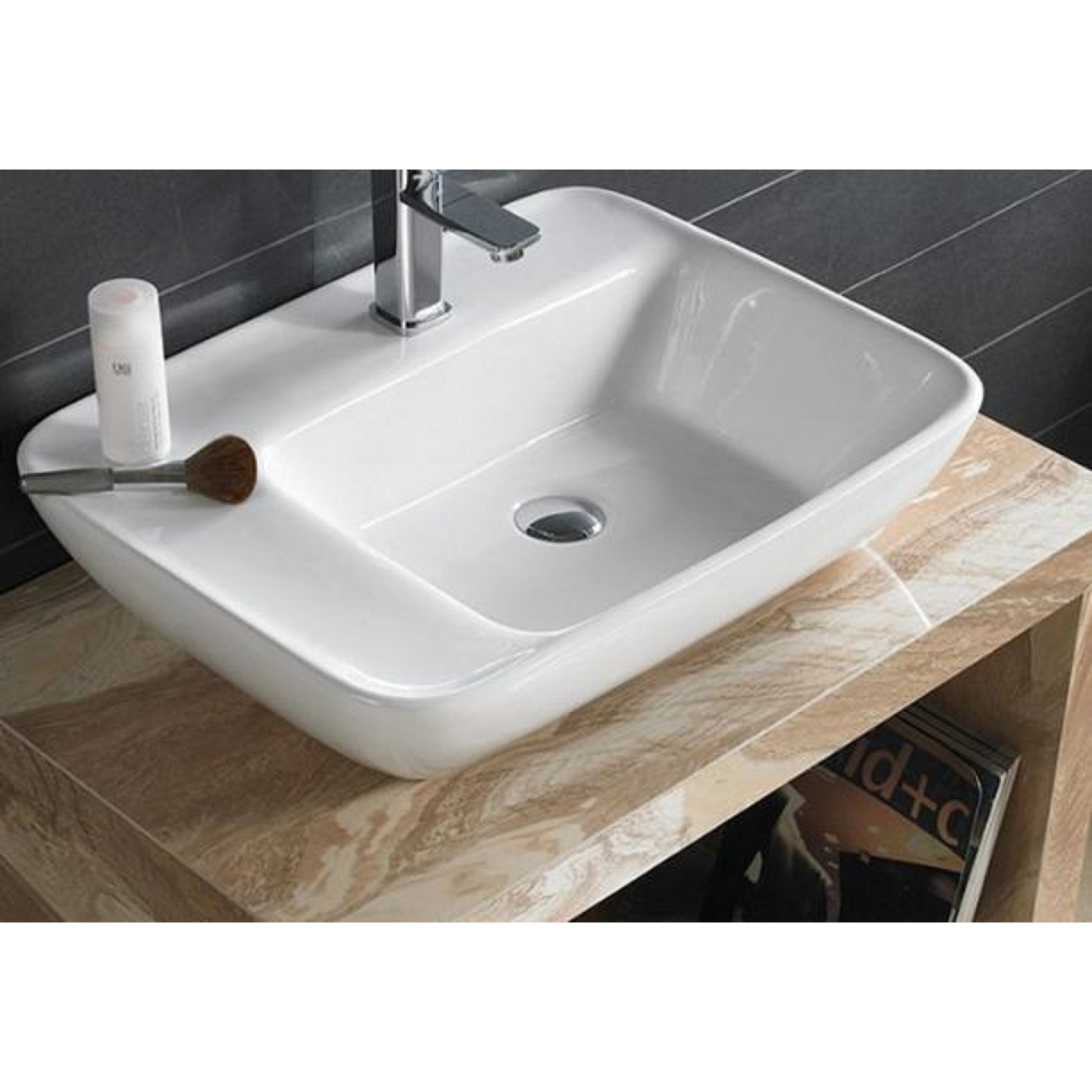 CHẬU LAVABO CAO CẤP MEN NANO TRẮNG SÁNG