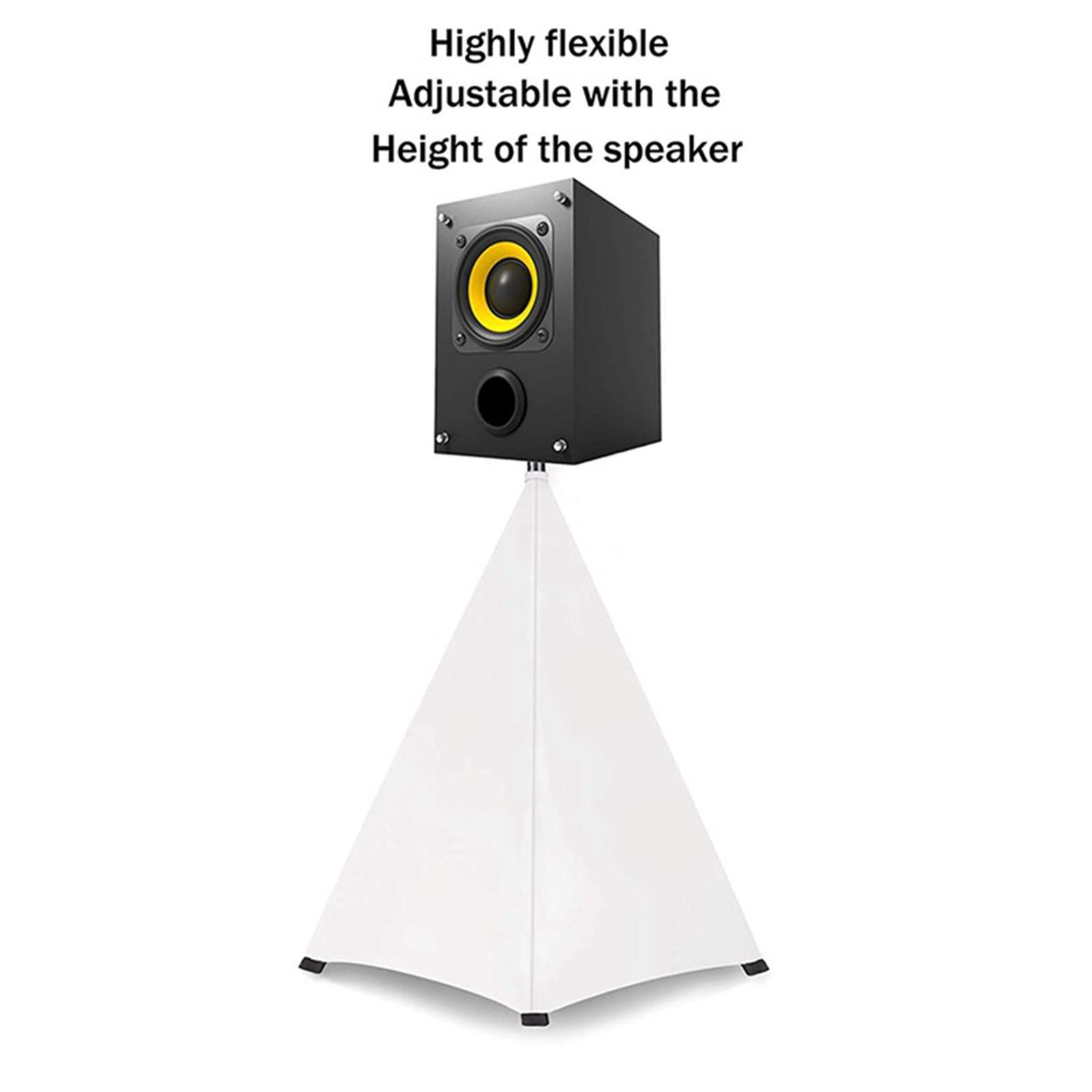 Universal Speaker Stand Cover Stretchable Height Flexible for Wedding Stage