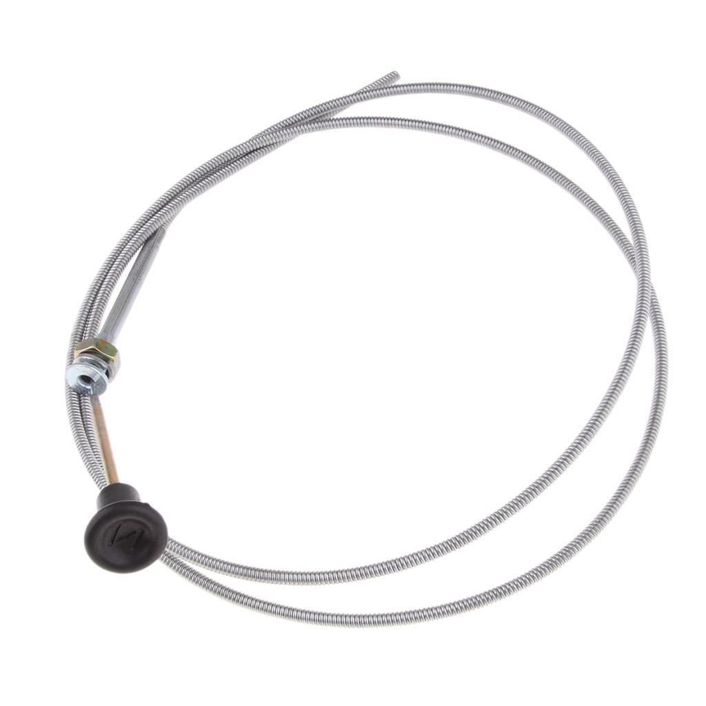 2x Universal Push Pull Choke Throttle Cable 60" Conduit Length Tractor Mower