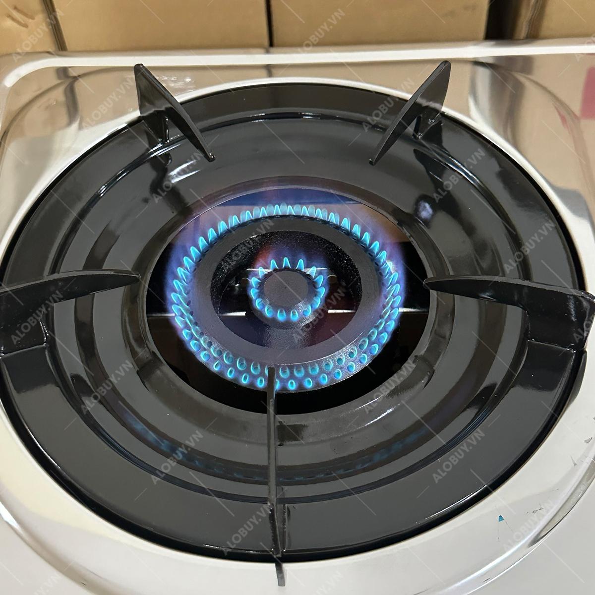 Bếp gas INOX FUJISHI FJ-330IN - ĐIẾU GANG ĐÚC LỬA LỚN - Đun nấu nhanh + Tiết kiệm gas - Hàng chính hãng