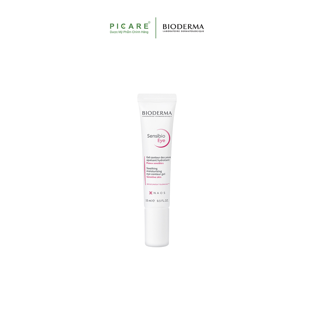 Gel dưỡng ẩm chống quầng thâm và giảm bọng mắt BIODERMA Sensibio Eye 15ml