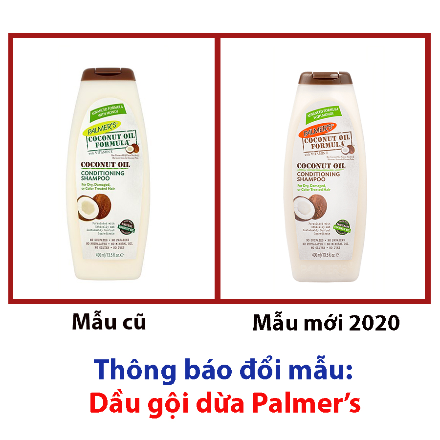 Dầu gội dầu dừa dưỡng tóc - Palmer's Coconut Oil Shampoo 400 ml - Palmer's