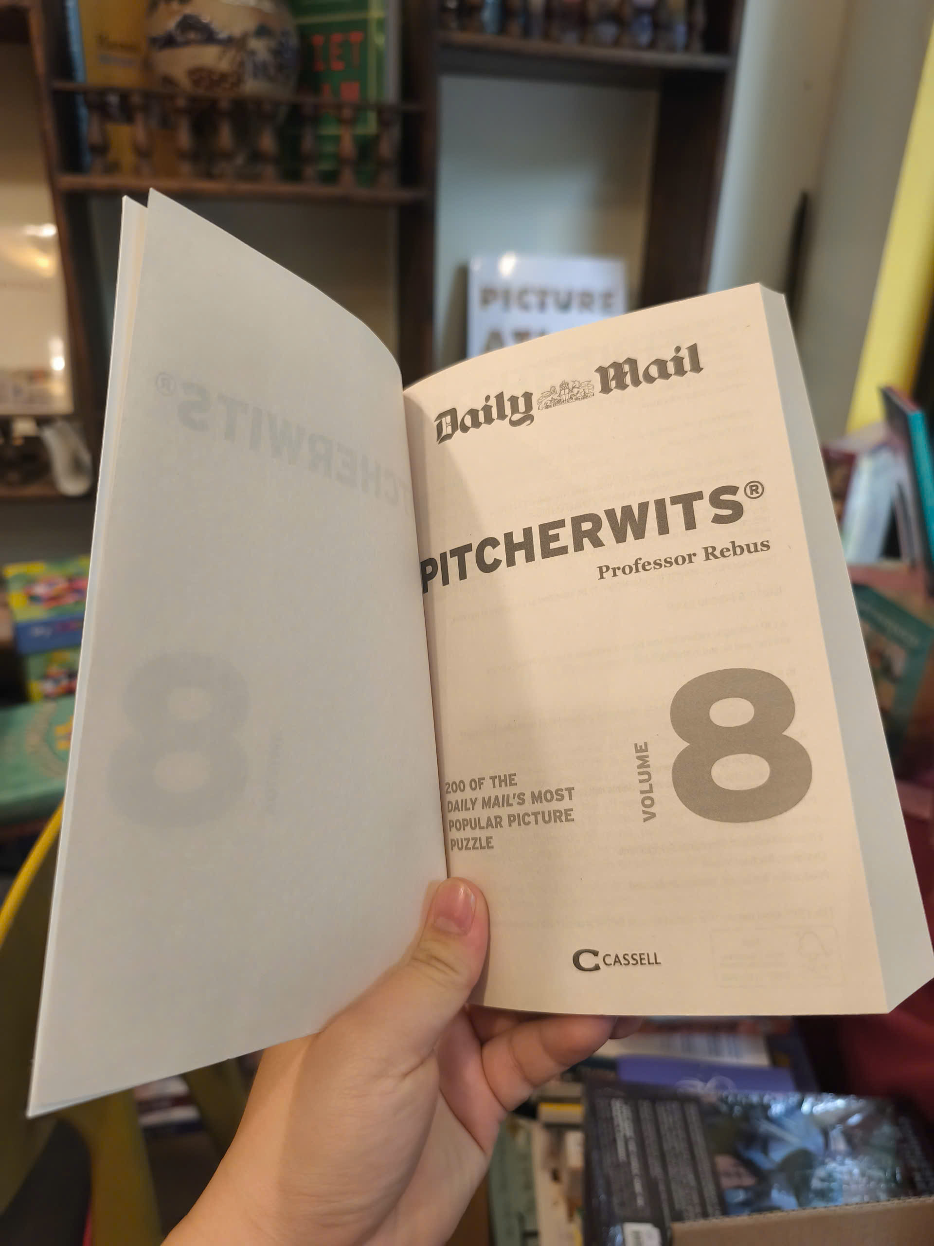 Sách - Pitcherwits 8 - Picture Puzzle | Games / Ngoại văn Nhập khẩu UK / Trò chơi giải trí