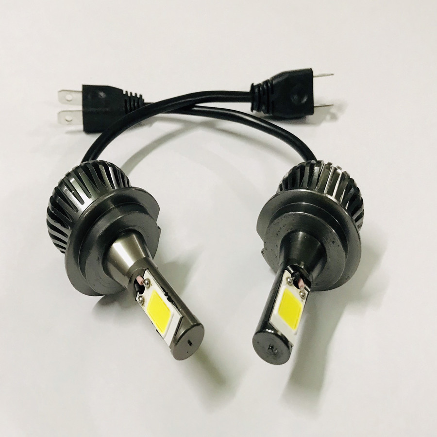 Bộ 2 đèn Led Chân H7 Gắn Oto,Xe máy