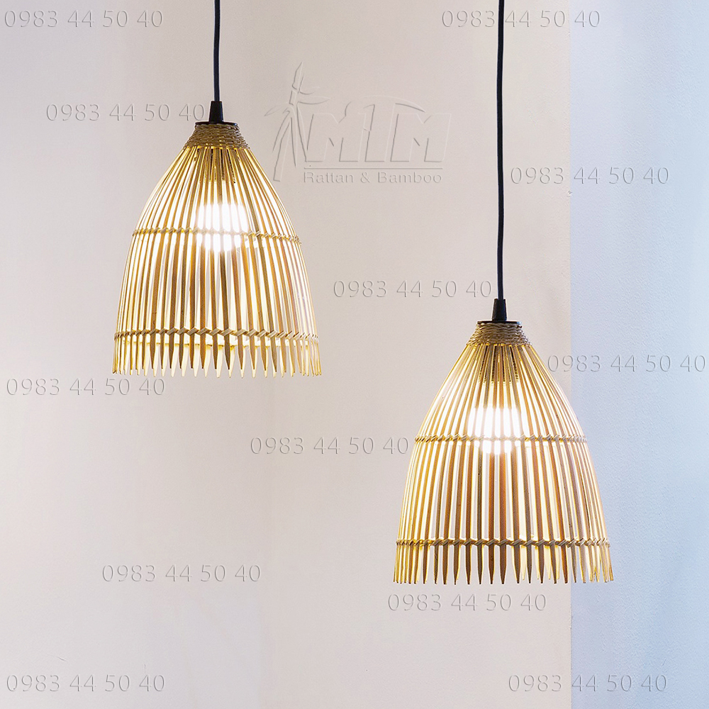 Đèn tre MTDT60 - Đèn mây tre, Đèn trang trí, Đèn treo thả