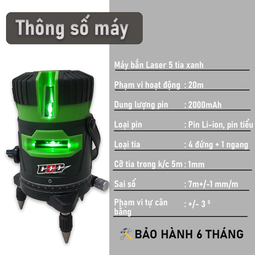 Máy bắn cốt, máy bắn laser, máy cân mực 5 tia xanh có thể dùng pin tiểu