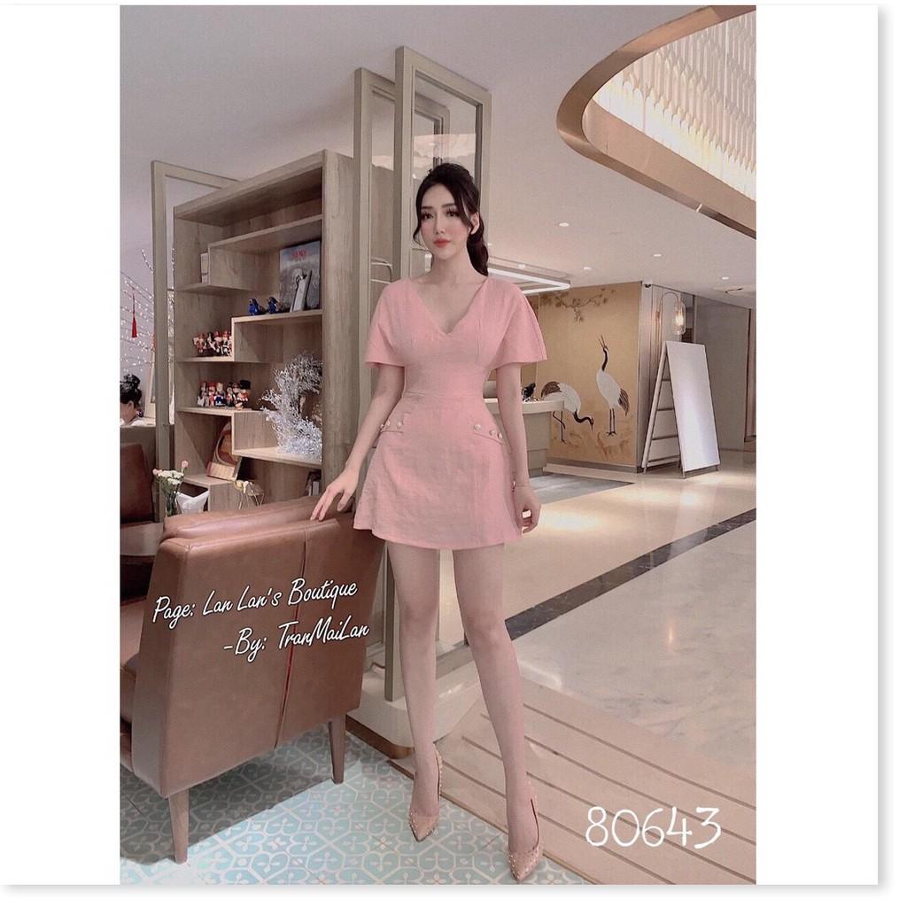 Đầm dự tiệc xòe tay phồng cách điệu