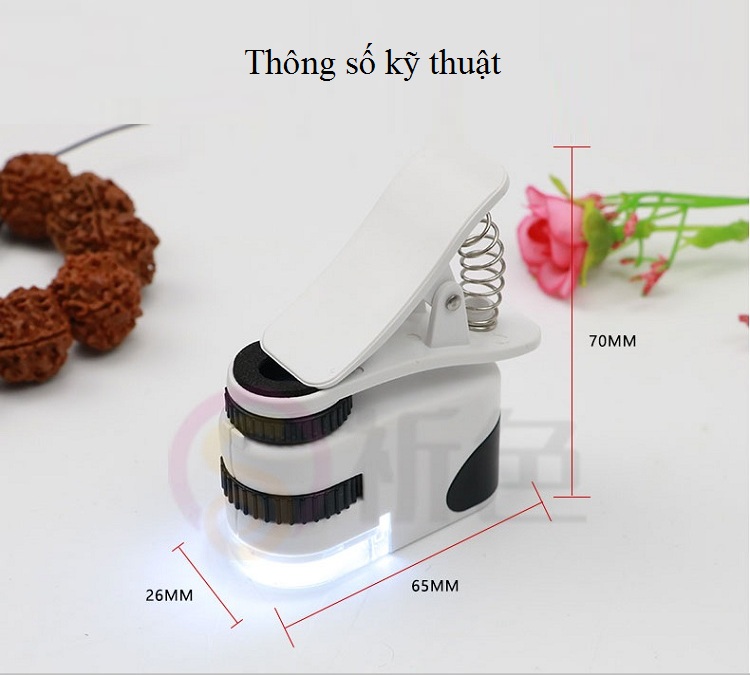 Kính lúp 60X hỗ trợ sửa chữa MPK10-CL60X - Pin Sạc