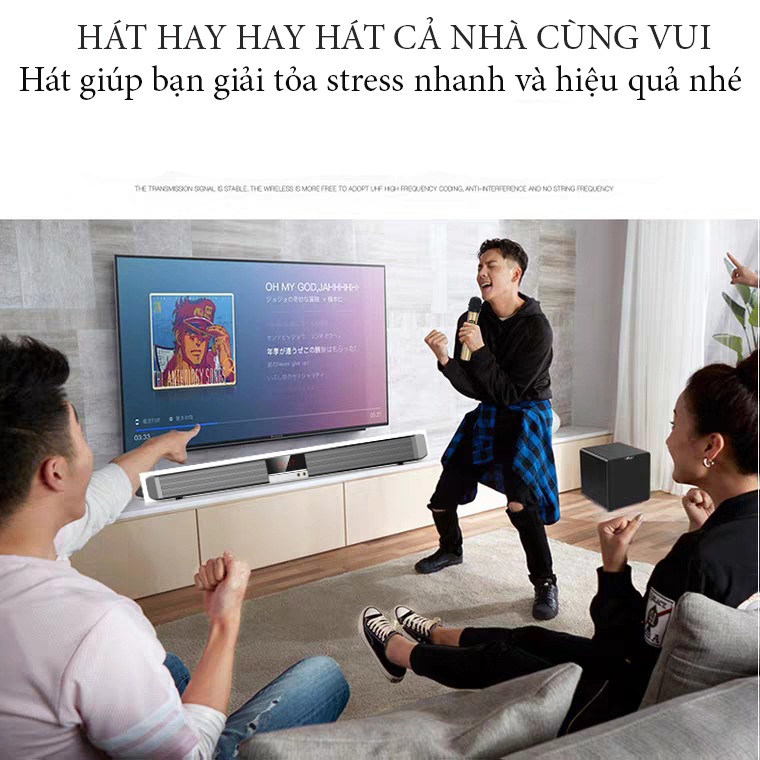 Bộ loa thanh karaoke youtube trên tivi smart SR100 -K ( Hàng nhập khẩu )