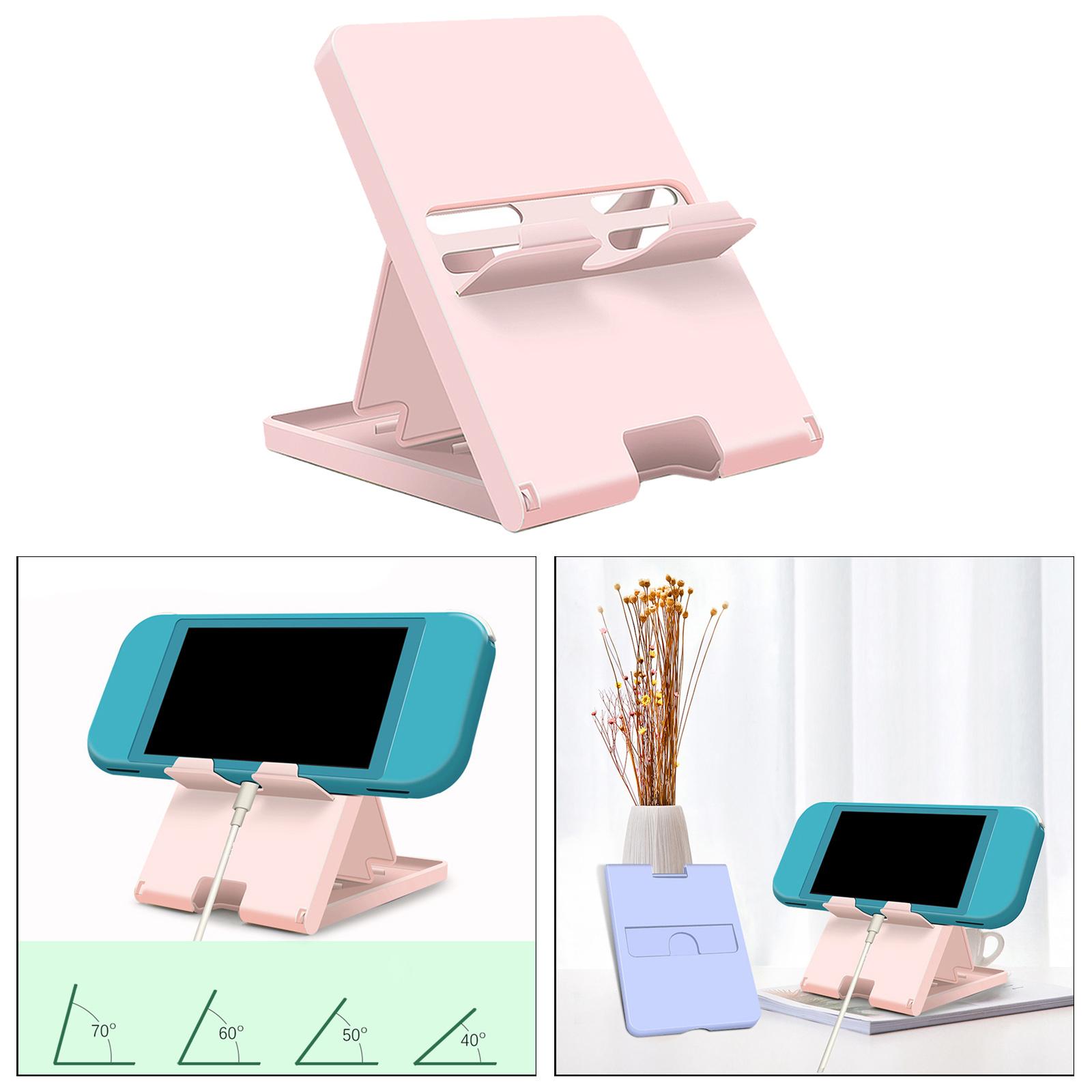 Foldable Console Holder Stand Charging Dock Station Display Multi-Angle Adjustable Accessories for Switch Lite for Animal Crossing Tablet Desktop