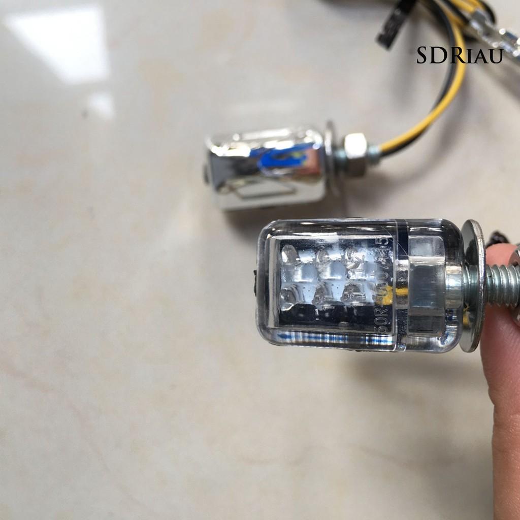 Set 4 Đèn Led Tín Hiệu Mini 12v Dành Cho Xe Mô Tô / Xe Hơi Tiện Dụng
