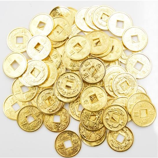 Đồng xu mạ vàng 2.2cm  - chiêu tài lộc