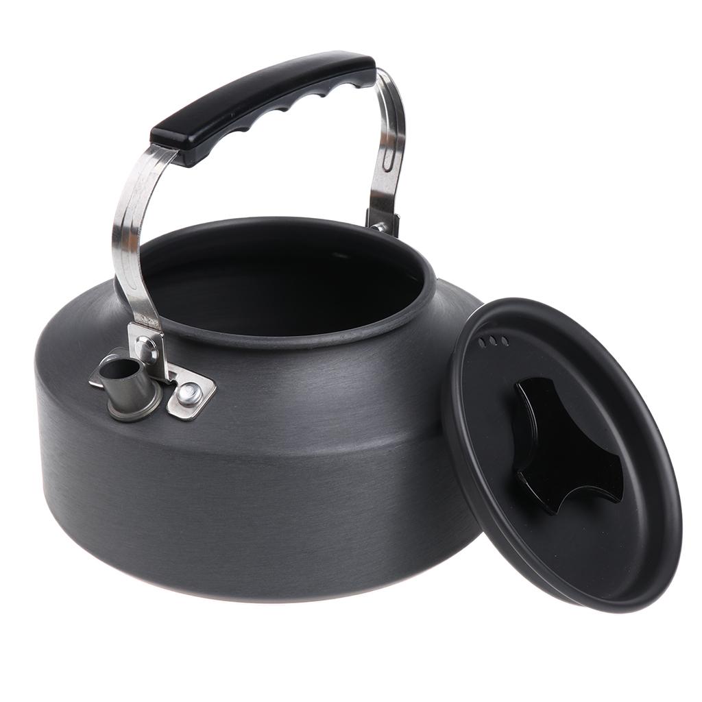 1.1L Portable Ultralight Camping Water Kettle Hiking BBQ Coffee Pot Teapot