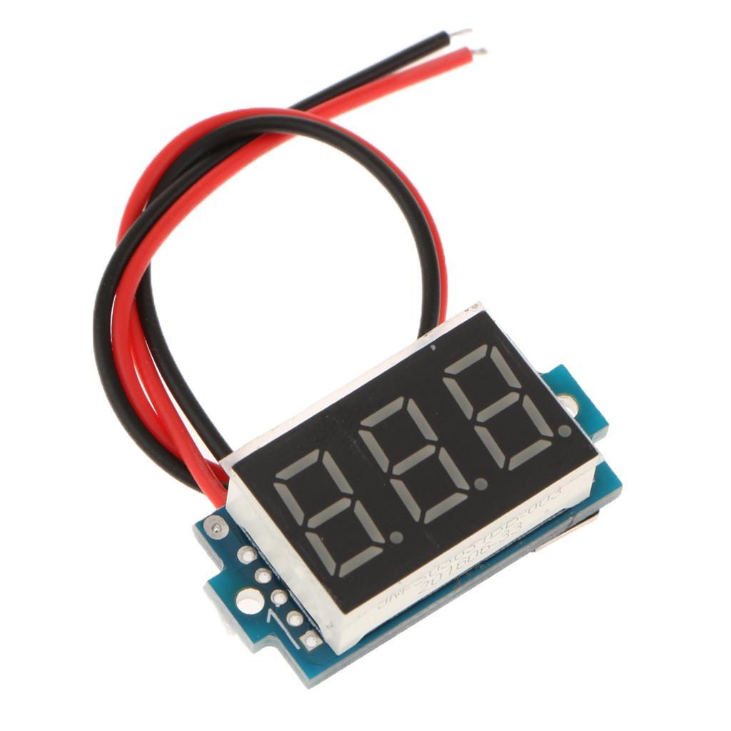 Mini Digital Voltmeter Voltage Meter, 0.36 Inch LED Display, DC 3.5-30V 20V