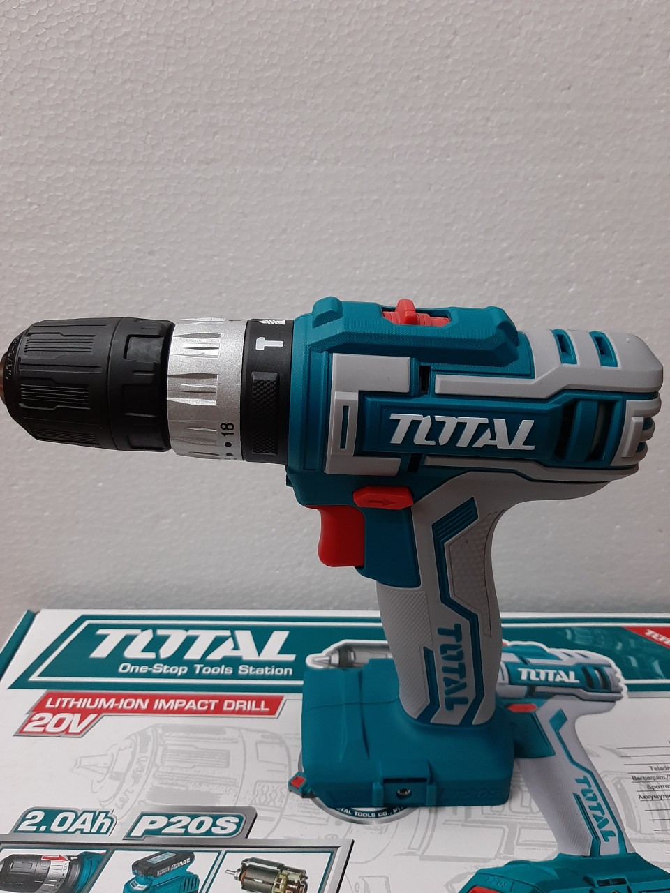 Máy khoan búa dùng pin Lithium-Ion 20V TOTAL TIDLI20025