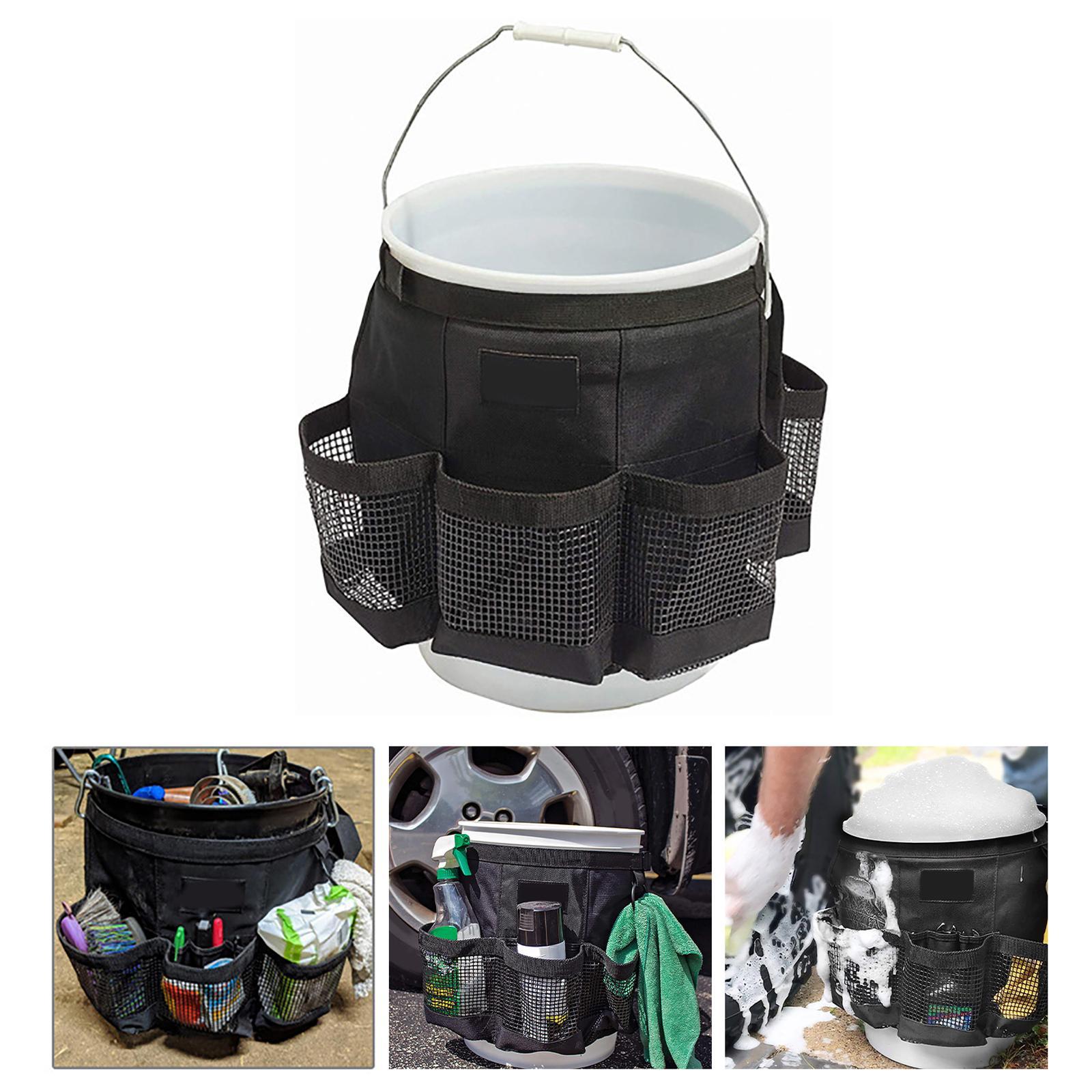 Car Wash Bucket Tool Organizer Fishing Bucket Storage Bag Car Wash Supplies