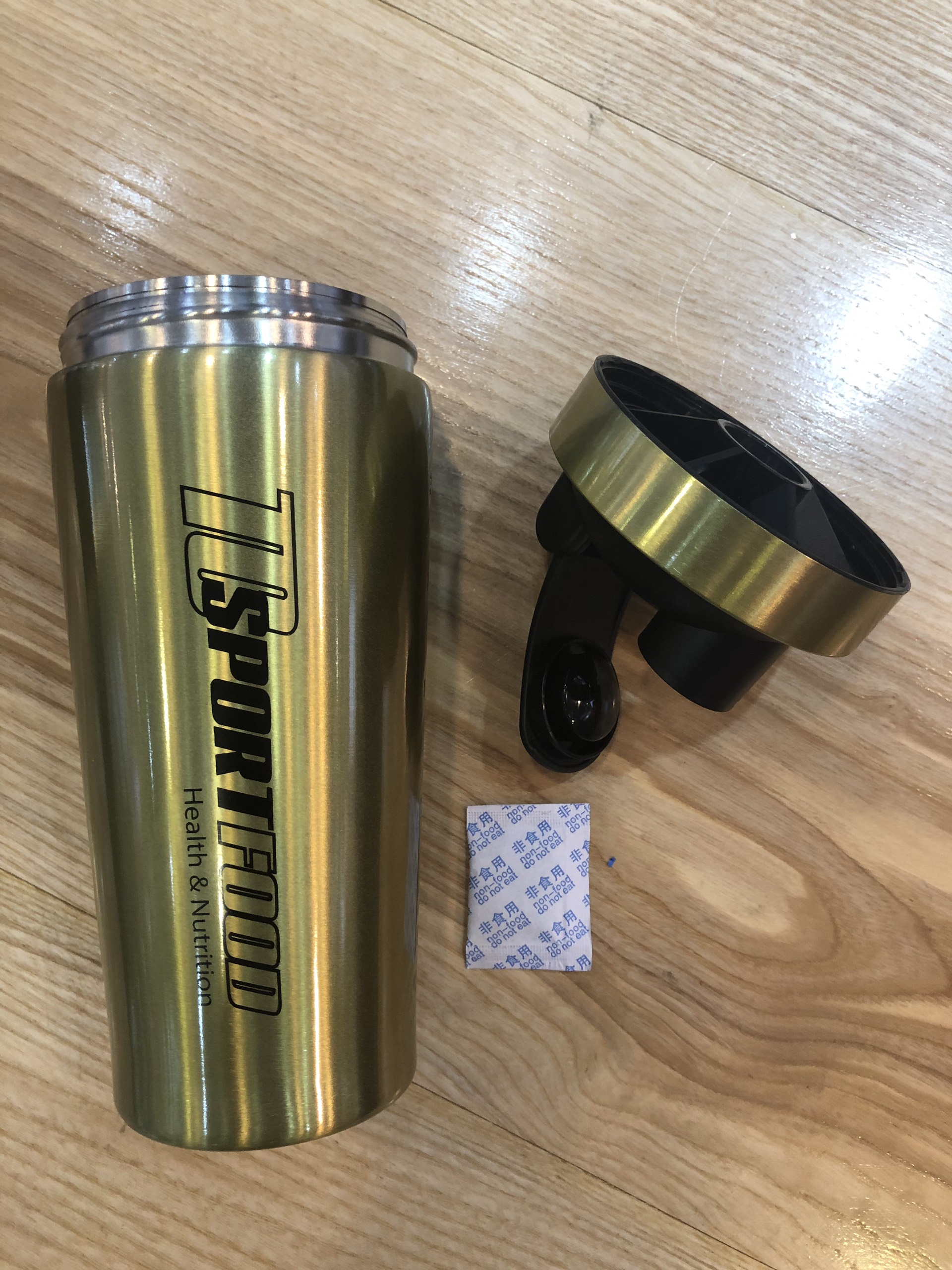 Bình Lắc Thể Thao Inox TC Sport Food 750ml - Nhiều Màu - Không Giữ Nhiệt
