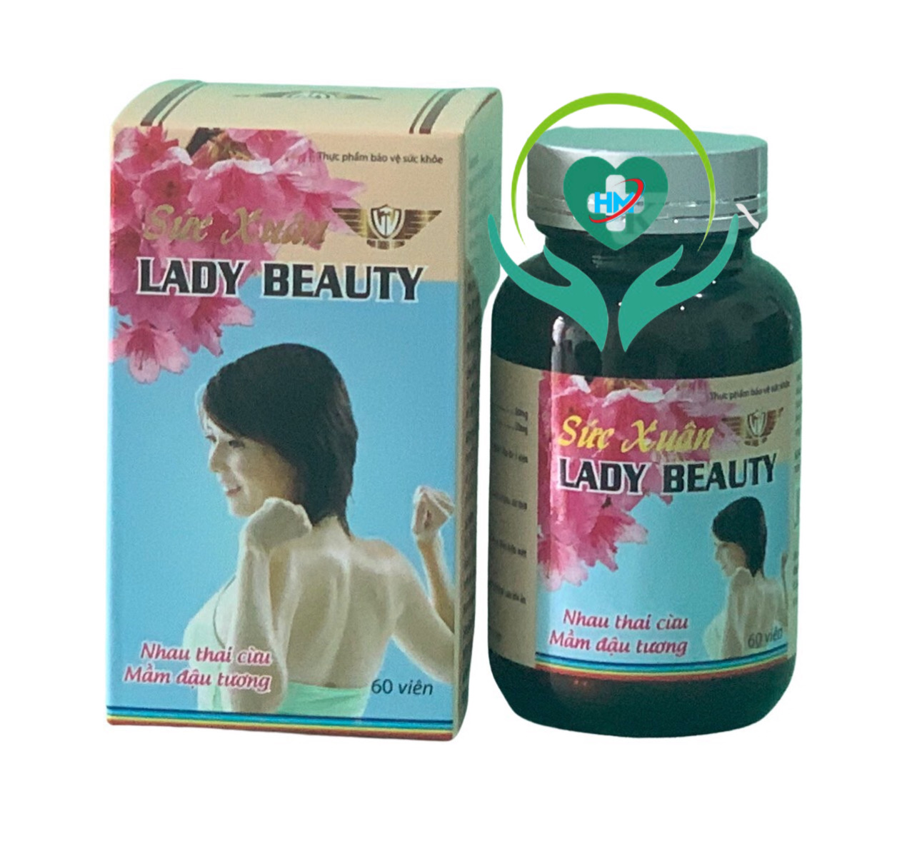Viên uống đẹp da Sức Xuân - Lady beauty Vinh Thịnh Vượng VV, hộp 60v, cân bằng nội tiết tố nữ